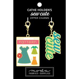Pattern and Sew Cute Enamel Zipper Pulls (Set of Two) Cathe Holden Sew Cute